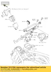 Ici, vous pouvez commander le unité de commande électronique, auprès de Kawasaki , avec le numéro de pièce 211751186: