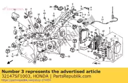 Aquí puede pedir conector, diodo (3p) de Honda , con el número de pieza 32147SF1003: