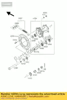 420411258, Kawasaki, tandwielnaaf, 47t, al kawasaki kx kdx 500 200 250 125, Nieuw