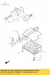 Ici, vous pouvez commander le joint, couvercle de crépine auprès de Yamaha , avec le numéro de pièce 4C8134140000: