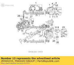 Qui puoi ordinare autobus da Piaggio Group , con numero parte 2R000233: