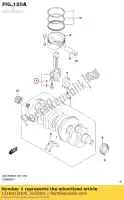 1216015H00, Suzuki, connrod assy suzuki gsx bking bk bka hayabusa r ruf bkau2 ru2 rauf raz ra bkuf bku2 razuf z rz gsx1300bka b king gsx1300r gsx1300ra 1300 , Nowy