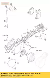 ktm 58639031300 cdi 625 sxc 06 - Lado inferior