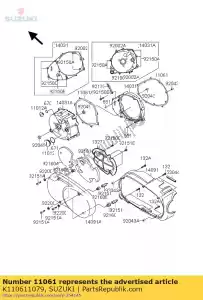 suzuki K110611079 gasket,generato - Bottom side