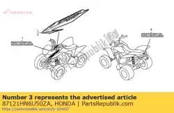 Here you can order the mark,l fr *type1* from Honda, with part number 87121HN6U50ZA: