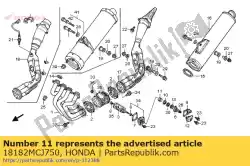 lente, stuwkracht van Honda, met onderdeel nummer 18182MCJ750, bestel je hier online: