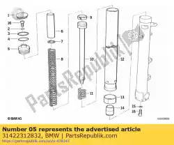Ici, vous pouvez commander le retenue de ressort (à partir de 08/1991) auprès de BMW , avec le numéro de pièce 31422312832: