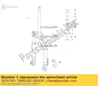 56267R5, Piaggio Group, tenedor frontal piaggio x x evo zapm36401 zapm36601 125 150 180 200 250 500 2000 2002 2004 2005 2006 2007 2016, Nuevo