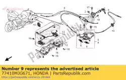 Here you can order the no description available at the moment from Honda, with part number 77410MJG671: