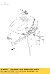 tank, brandstof van Suzuki, met onderdeel nummer 4910001D00YC2, bestel je hier online: