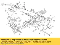 GU01420160, Piaggio Group, rama ??cz?ca p?yty moto-guzzi v 1100 2001 2002 2003, Nowy