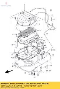 suzuki 1388102FA0 funnel comp,air - Bottom side