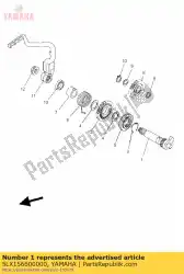 Aquí puede pedir conjunto de eje de patada de Yamaha , con el número de pieza 5LX156600000: