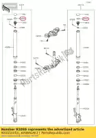 920551051, Kawasaki, Joint torique, capuchon supérieur de fourche z1000-j1 kawasaki  eliminator gpz klr 125 250 600 1985 1986 1987 1988 1989 1990 1991 1992 1994 1995 2017 2018 2019, Nouveau