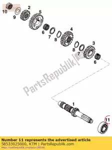 ktm 58533025000 cuscinetto cilindrico bc1-0076a - Il fondo