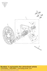 Aquí puede pedir juego de pastillas de freno x 2 pastillas de Triumph , con el número de pieza T2020692: