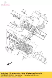 Here you can order the gasket, cylinder head 1 from Yamaha, with part number 1RC111810000: