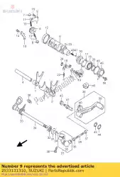 Ici, vous pouvez commander le lifter, gear shi auprès de Suzuki , avec le numéro de pièce 2533131310: