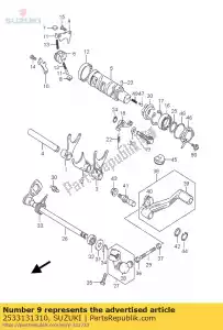 suzuki 2533131310 lifter, gear shi - La partie au fond