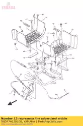 Here you can order the cover 2 from Yamaha, with part number 5NDF74630100: