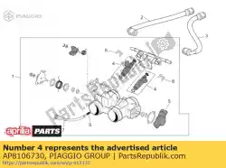 Ici, vous pouvez commander le injecteur auprès de Piaggio Group , avec le numéro de pièce AP8106730: