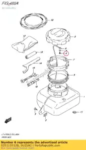 Suzuki 035110512B tornillo - Lado inferior