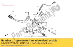 Here you can order the no description available at the moment from Honda, with part number 24700MW3600: