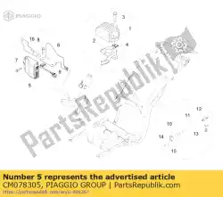 Aqui você pode pedir o dispositivo de ignição eletronica em Piaggio Group , com o número da peça CM078305: