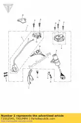 Qui puoi ordinare interruttore lockset testo pezzi di ricambio da Triumph , con numero parte T2502540: