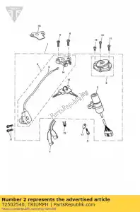 triumph T2502540 interruttore lockset testo pezzi di ricambio - Il fondo