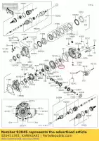 920451393, Kawasaki, Cuscinetto a sfere, 60/32 kvf650-a1 kawasaki  brute force kvf 360 650 750 2002 2003 2004 2005 2006 2007 2008 2009 2010 2011 2012 2013 2014 2015 2016 2017 2018 2019 2020 2021, Nuovo