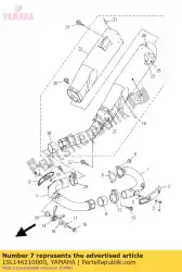 Qui puoi ordinare tubo, scarico 2 da Yamaha , con numero parte 1SL146210000: