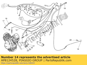 aprilia AP8124528 snelheidsmeter sensor cpl. - Linkerkant