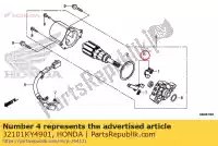 32101KY4901, Honda, ensemble de pinceaux honda  f (j) portugal / kph nsr 110 125 1988 2000 2001 2018, Nouveau