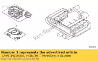 12491MCA000, Honda, guarnizione comp., l. cilindro honda gl goldwing a  bagger f6 b gold wing deluxe abs 8a gl1800a gl1800 airbag gl1800b 1800 , Nuovo