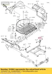 01 pijp-comp,rr draagframe van Kawasaki, met onderdeel nummer 310640716, bestel je hier online: