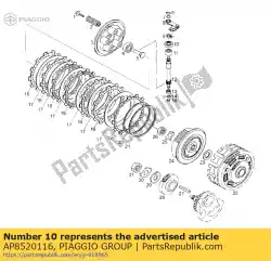 Qui puoi ordinare paraolio d15x25x5 da Piaggio Group , con numero parte AP8520116: