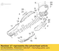 6538200090, Piaggio Group, Lato di chiusura piaggio x 125 250 300 2008 2009, Nuovo