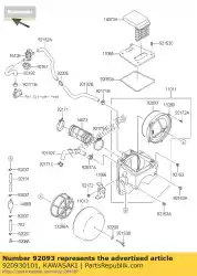 Qui puoi ordinare guarnizione, 3x520 klx250s9f da Kawasaki , con numero parte 920930101: