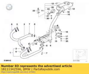 bmw 18111342596 exhaust manifold, right - Bottom side