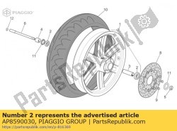 Aprilia AP8590030, Rodamiento 15x42x13, OEM: Aprilia AP8590030