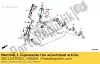 30511MJED01, Honda, gruppo bobina, accensione(1,4) honda  650 2017 2018, Nuovo