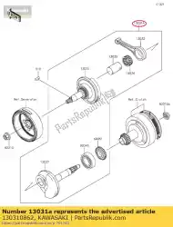 Aqui você pode pedir o 01 virabrequim-comp em Kawasaki , com o número da peça 130310862: