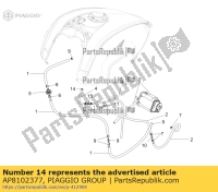 AP8102377, Aprilia, fascetta stringitubo d9.1, Nuovo