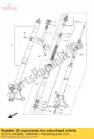 5JJ231460000, Yamaha, rondelle, joint d'huile yamaha yzf r 600 1000 2000 2001 2005 2016, Nouveau