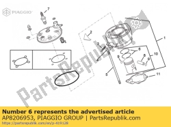 Aprilia AP8206953, Oversize piston rings d40.6, OEM: Aprilia AP8206953