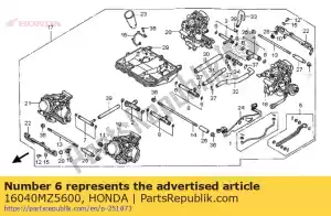 honda 16040MZ5600 jeu de joints b - La partie au fond