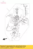 5DM141120000, Yamaha, soupape, papillon 1 yamaha  fzs xvz xvztf yfm yxr 250 350 400 450 600 1300 1998 1999 2000 2001 2002 2003 2004 2005 2006 2007 2008 2009 2010 2011 2012 2013 2014 2015 2016 2017 2019 2021, Nouveau