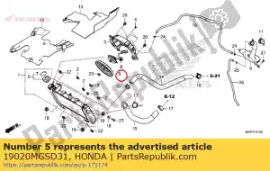 honda 19020MGSD31 ventilador comp., enfriamiento (t.rad) - Lado inferior