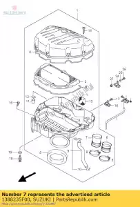 suzuki 1388235F00 tube,outlet,ml/ - Bottom side